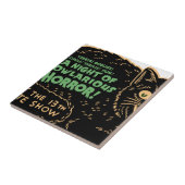 ヴィンテージハロウィーンブラックキャット タイル (側面)