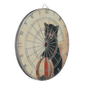 ヴィンテージハロウィーンブラックキャット ダーツボード (正面左)