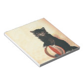 ヴィンテージハロウィーンブラックキャット ノートパッド (アングル)