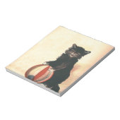 ヴィンテージハロウィーンブラックキャット ノートパッド (回転)