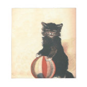 ヴィンテージハロウィーンブラックキャット ノートパッド (正面)