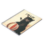 ヴィンテージハロウィーンブラックキャット ノートブック (左側)