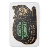 ヴィンテージハロウィーンブラックキャット バスマット (正面縦)