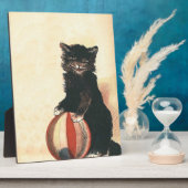 ヴィンテージハロウィーンブラックキャット フォトプラーク (側面)