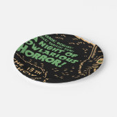 ヴィンテージハロウィーンブラックキャット ペーパープレート (アングル)