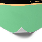 ヴィンテージハロウィーンブラックキャット ポスター (角)