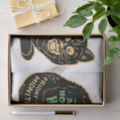 ヴィンテージハロウィーンブラックキャット 薄葉紙 (ギフト)