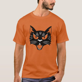 ヴィンテージハロウィーンブラックキャット Tシャツ