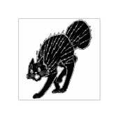 ヴィンテージハロウィーンブラックスキャレディキャットスタンプ ラバースタンプ (インプリント)