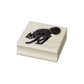 ヴィンテージハロウィーンブラックスキャレディキャットスタンプ ラバースタンプ (スタンプ)