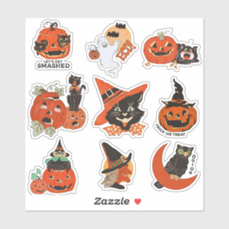 ヴィンテージハロウィーンブラック シール