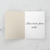 ヴィンテージハロウィーンブー幽霊折り畳みカード カード (内部)