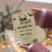 ヴィンテージハロウィーンボオズビーフォードスカップルのシャワー 招待状