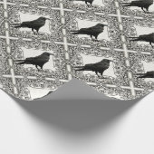 ヴィンテージハロウィーンレイヴン ラッピングペーパー (角)