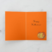 ヴィンテージハロウィーン伝承挨拶カード カード (内部)