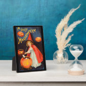 ヴィンテージハロウィーン卓上プレート フォトプラーク (側面)