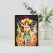 ヴィンテージハロウィーン占い師休日はがき シーズンポストカード (スタンド正面)