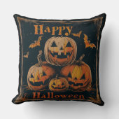ヴィンテージハロウィーン可逆装飾用クッション クッション (正面)