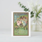 ヴィンテージハロウィーン妖精はがき ポストカード (スタンド正面)