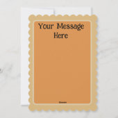 ヴィンテージハロウィーン小さな女の子パンプキンマン シーズンカード (裏面)