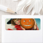 ヴィンテージハロウィーン差出人住所ラベル ラベル (インサイチュ)