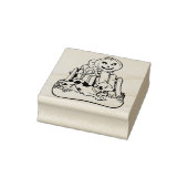 ヴィンテージハロウィーン幽霊と犬&カボチャ ラバースタンプ (スタンプ)