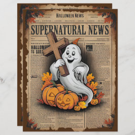 ヴィンテージハロウィーン幽霊スクラップブック紙