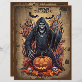 ヴィンテージハロウィーン幽霊スクラップブック紙