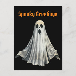ヴィンテージハロウィーン幽霊不気味シーズン ポストカード