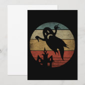 ヴィンテージハロウィーン幽霊 招待状 (正面/裏面)