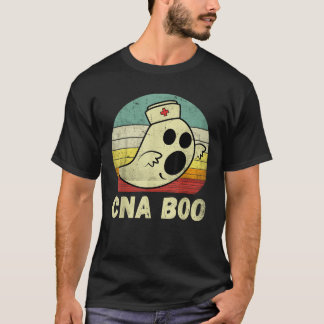 ヴィンテージハロウィーン幽霊CNAブーナース看護メディ Tシャツ