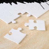 ヴィンテージハロウィーン怖い黒猫 ジグソーパズル (側面)