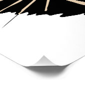 ヴィンテージハロウィーン怖い黒猫 ポスター (コーナー)