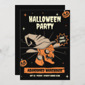 ヴィンテージハロウィーン招待状ハロウィンナイト 招待状 (正面/裏面)