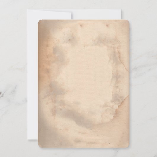 ヴィンテージハロウィーン招待状ビクトリアンゴシック 招待状 (裏面)