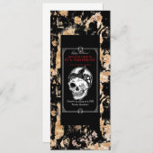 ヴィンテージハロウィーン招待状 – コスチュームパーティー 招待状 (正面/裏面)