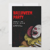 ヴィンテージハロウィーン招待状、ハローウィンパーティ 招待状 (正面)