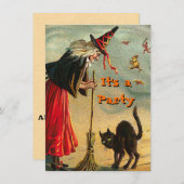 ヴィンテージハロウィーン招待状 招待状 (正面/裏面)