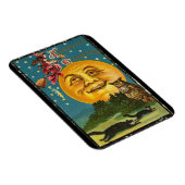 ヴィンテージハロウィーン挨拶ウィッチ飛んでいるオンブロム マグネット (右側)