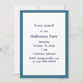 ヴィンテージハロウィーン挨拶ウィッチ飛んでいるオンブロム 招待状 (裏面)
