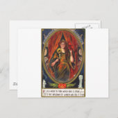 ヴィンテージハロウィーン挨拶 ポストカード (正面/裏面)