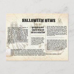 ヴィンテージハロウィーン新聞 ポストカード