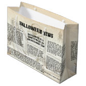 ヴィンテージハロウィーン新聞 ラージペーパーバッグ (正面アングル)