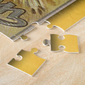 ヴィンテージハロウィーン旧魔女と満月 ジグソーパズル (側面)