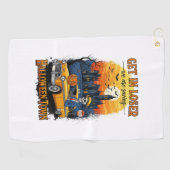 ヴィンテージハロウィーン映画 ゴルフタオル (横)