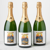 ヴィンテージハロウィーン映画 スパークリングワインラベル (ボトル)