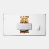 ヴィンテージハロウィーン映画 デスクマット (キーボード&マウス)