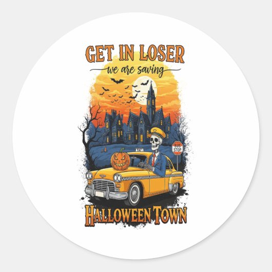 ヴィンテージハロウィーン映画 ラウンドシール (正面)