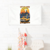 ヴィンテージハロウィーン映画 横断幕 (インサイチュ)