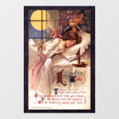 ヴィンテージハロウィーン時間妖精の国と眠る女の子 ウィンドウサイン (シート)